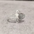 thumbnail image 6 of Natural Labradorite Ring, Rough Labra Gemstone Ring, Birthstone, Dual Band, 925 Sterling Silver, Womens Ring, Christmas, Thanksgiving, Handmade, Statement Jewelry, Rough Gemstone Jewelry, 6 of 6