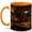 Orange, variant on Candlelit Cottage Kitchen 11oz Ceramic Mug, Warm Baking Coffee Cup