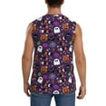 thumbnail image 4 of Uemuo Halloween Sweet Candy Pattern Men's Sleeveless T-Shirt,Muscle Athletic Tank Top, Moisture-wicking Quick-dry Breathable Classic Tee Top for Gym Run Outdoor Sports-XX-Large, 4 of 8