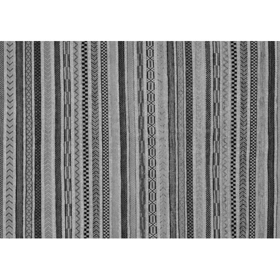 Ahgly Company Indoor Rectangle Abstract Gray Modern Area Rugs, 8' x 12'