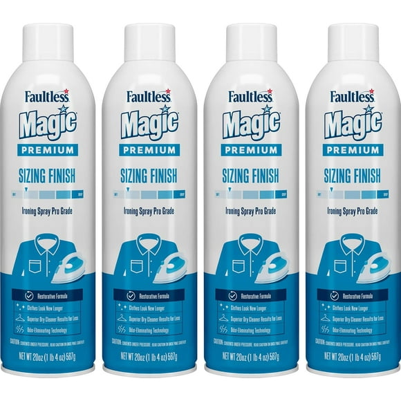 Faultless Starch Magic Sizing Fabric Finish, 20 oz (Pack of 4)