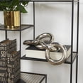 thumbnail image 2 of 16" x 3" Silver Aluminum Chain Sculpture, by DecMode, 2 of 7