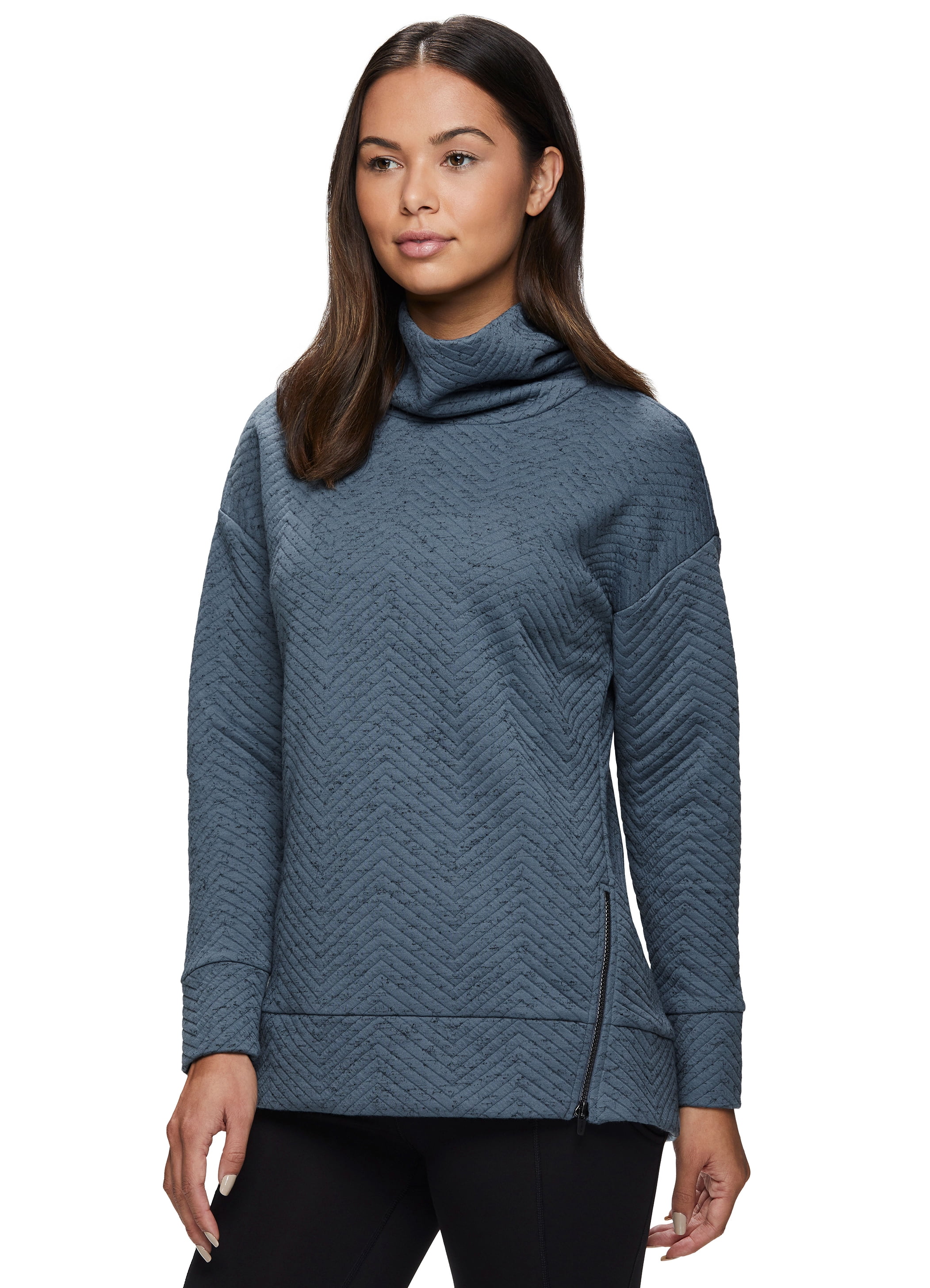 cowl neck pullover sweatshirt