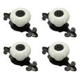 thumbnail image 1 of 4x Vintage Ceramic Door Knobs Drawer Cabinet Cupboard Wardrobe Pull Handle White+black, 1 of 2