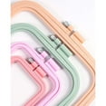 thumbnail image 2 of MesaSe 5 Pieces 5 Sizes Square Embroidery Hoops  ABS Plastic Embroidery Hoops for DIY Embroidery Crafts, 2 of 5