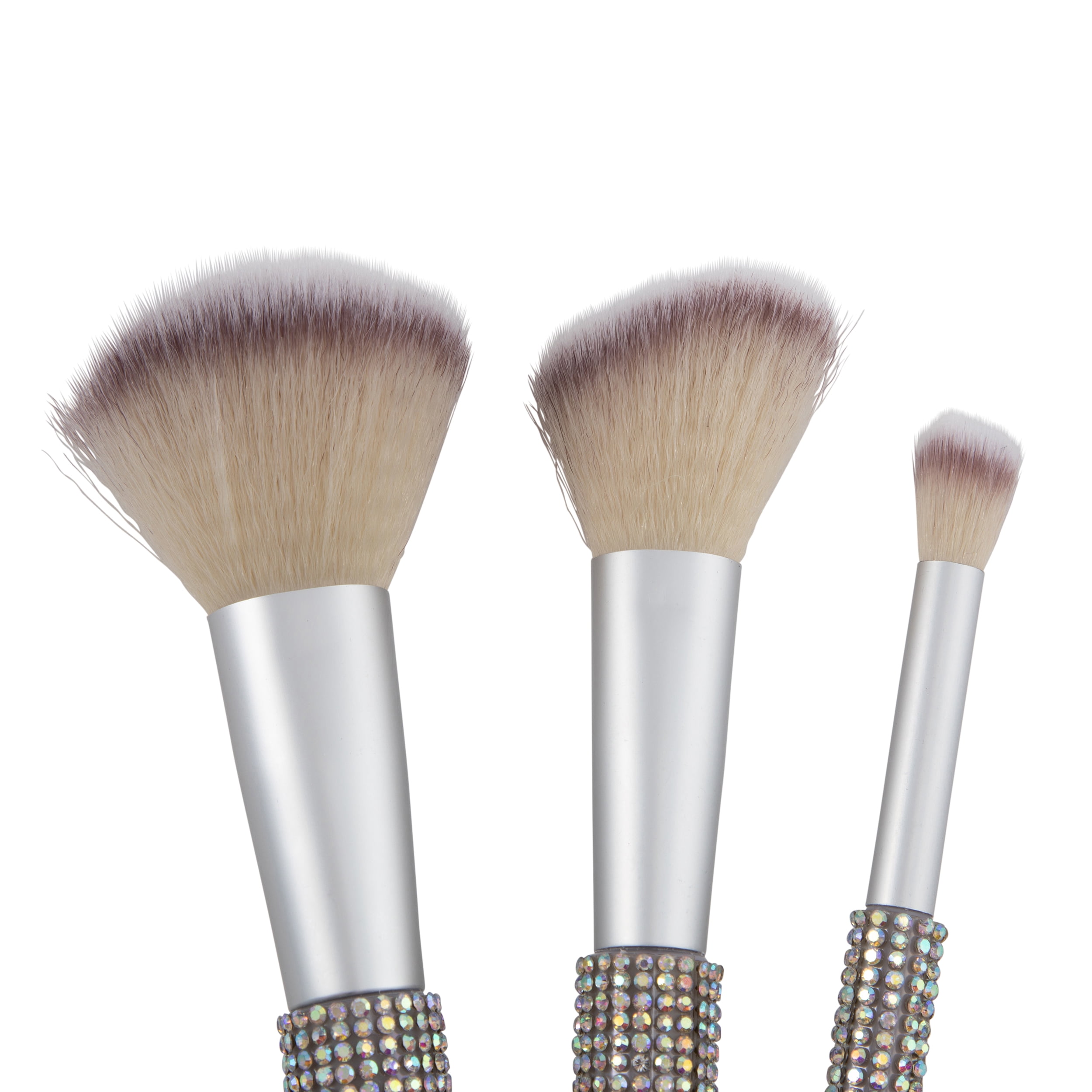 6 pc Bling Brush and Puff Set