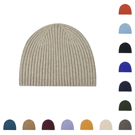 Daznico Womens Vertical Ribbed Knit Beanie Hat Soft Stretchy Fit for Winter Outdoor Walks Cozy Cold Weather Essential