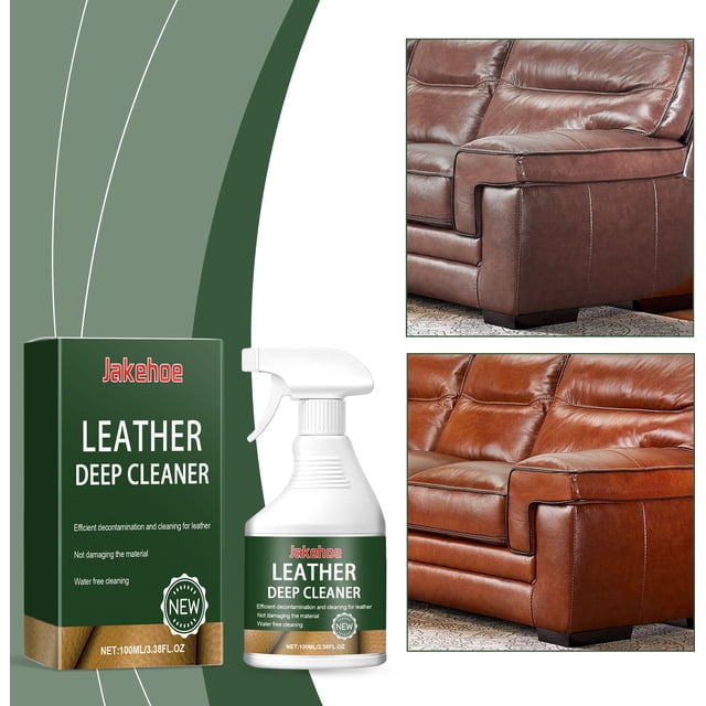 Limpiador y protector de cuero | Cuidado de la piel multisuperficie para muebles, asientos de coche, sofás, chaquetas, zapatos, bolsos | Elimina la suciedad, las manchas | Botella de 100ml
