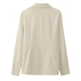 thumbnail image 7 of Lmueinov Women's Long Sleeve Button Down Dress Shirts Lapel Collar Slim Fit Work Blouses Wrinkle Resistant Office Business Casual Tops, S-5XL, 7 of 7