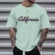thumbnail image 2 of Camiseta de cuello redondo con estampado floral para hombre: manga corta, poliéster transpirable, diseño moderno, tallas S-XXXXXL para ropa informal de verano, 2 of 4
