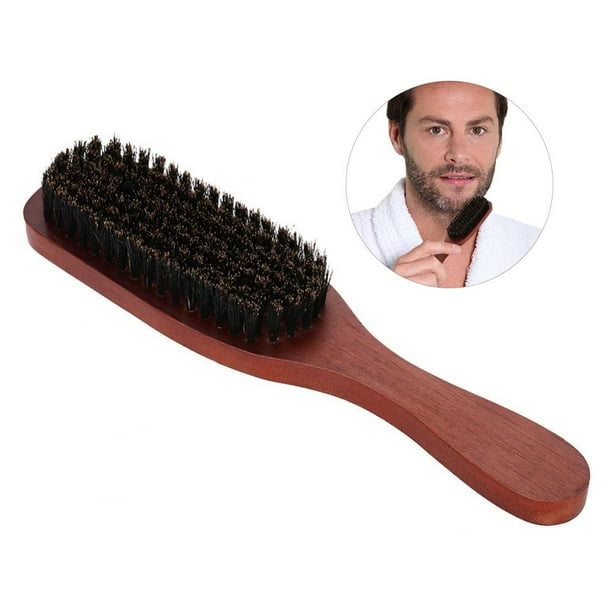 Men Professional Men 100 Boar Bristle Mustache Beard Brush Facial Hair