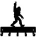 thumbnail image 1 of The Metal Peddler Bigfoot Peace Key Rack Hanger - Pequeño 6 pulgadas de ancho - Regalo divertido para montaje en pared, 1 of 4