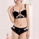 thumbnail image 2 of Brasier sin Varillas Mujer Tela de Mantequilla Lencería Estilo Pure Desire para Mujer, Sujetador Retro Fruncido Pequeño con Bordado de Flores Extra Grande, 2 of 6