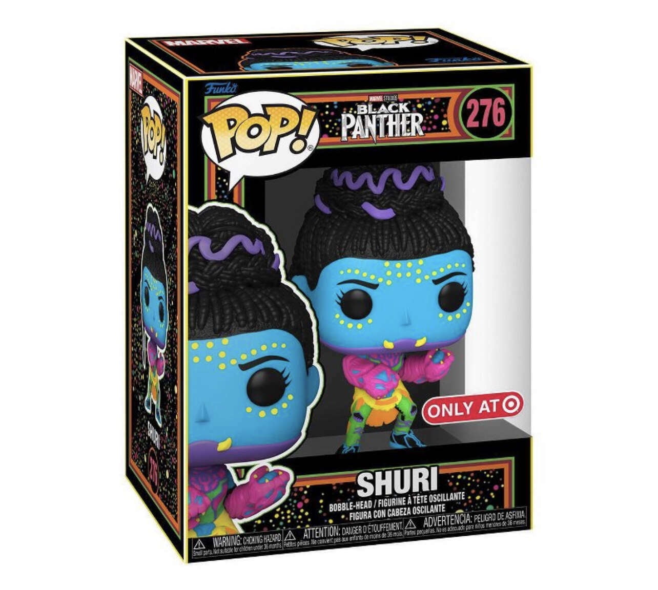 Funko POP! Marvel Black Panther Shuri 276 [Blacklight] Exclusive
