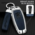thumbnail image 6 of For BYD Song A 4 buttons Car Remote Fob Holder Keychain Car Accessories Zinc alloy+leather Key Case Cover, 6 of 10