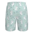 thumbnail image 6 of Kdxio Playing Rabbit Pattern Mens Casual Shorts - Drawstring Summer Beach Sports Shorts for Men, 6 of 9