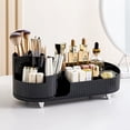 thumbnail image 5 of Govvep 360 ° Rotary Cosmetics Storage Rack, With Perfume Tray And Skin Care Product Storage Compartment, Suitable For Desk, Bathroom And Bedroom, With Its Own Makeup Brush Rack (Black), 5 of 6