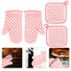 thumbnail image 3 of 2 juegos de guantes protectores para el hogar, resistentes al calor, para cocina y repostería., 3 of 5
