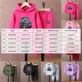 thumbnail image 3 of Karoyedx Boys Outfits Toddler Boy Clothes Outfits Long Sleeve Hoodie Sweatshirt Pants Set 2PCS Baby Boys Fall Winter Sweatsuit Pink Size,3-4 Years, 3 of 4