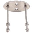 thumbnail image 2 of 8 Packs Metal Skateboard Deck Display Wall Mount with Two Screw Holes for Storage Horizontal and Floats Vertically, 2 of 8