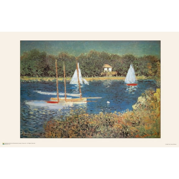 Claude Monet - The Seine at Argenteuil Basin Poster 17" x 11"