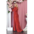 thumbnail image 4 of Juniors Womens V-neckline Bodycon Gown, 4 of 6