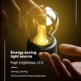 thumbnail image 4 of Graflsoa Vintage LED Night Light with Metal Toggle Switch, Glass Shade, and 400mAh Rechargeable Battery - Black, 4 of 6