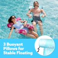 thumbnail image 3 of Flotadores inflables para piscina Sloosh para adultos, 2 paquetes con hojas tropicales, 3 of 7