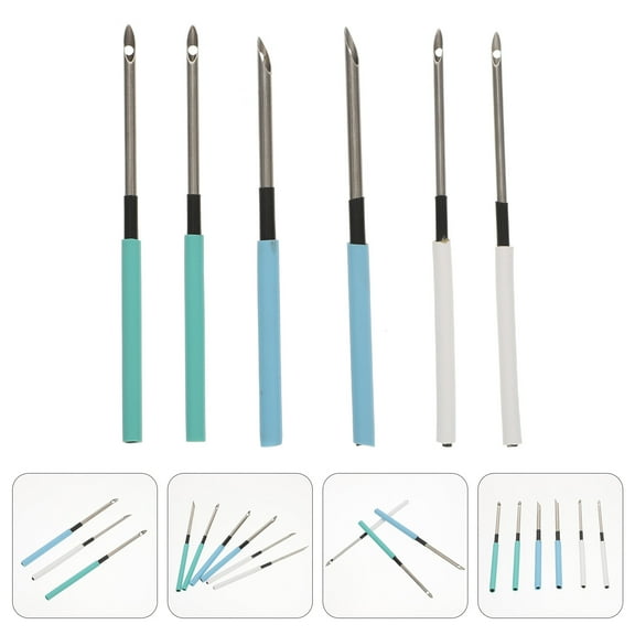 AURARMLET Sewing Needle Assorted Color 6Pcs 1.9In