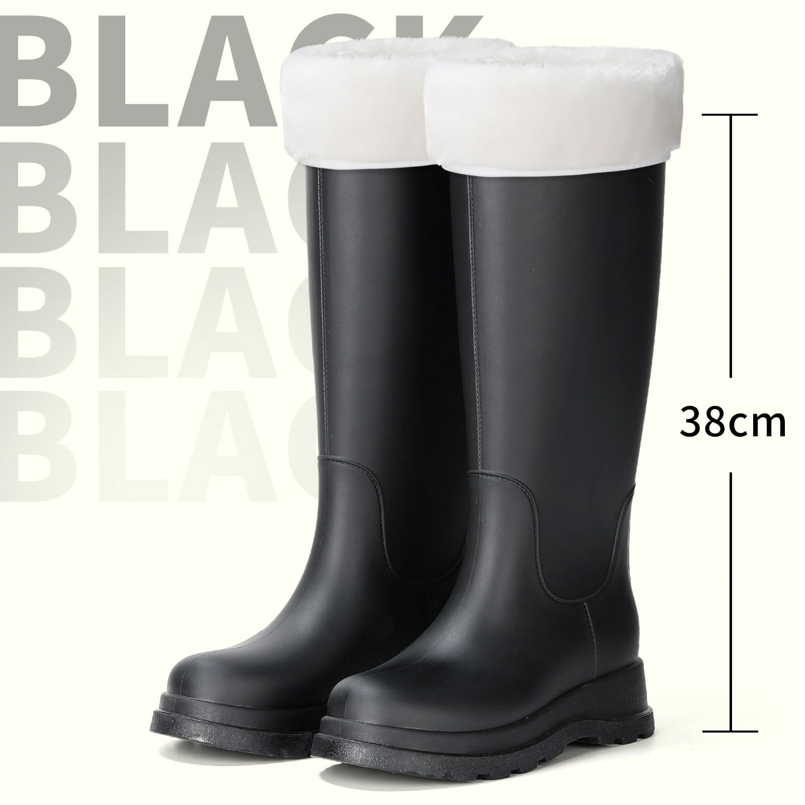 AUXDIQ Rain Shoes Women Mid-calf Boots Waterproof Rain Boots Outdoor Garden Shoes