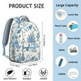 thumbnail image 3 of Rustic Floral and Bee Artwork Students Backpack Lightweight and Multifunctional School Bag with Botanical Garden Print, Adjustable Strap, 3 of 6
