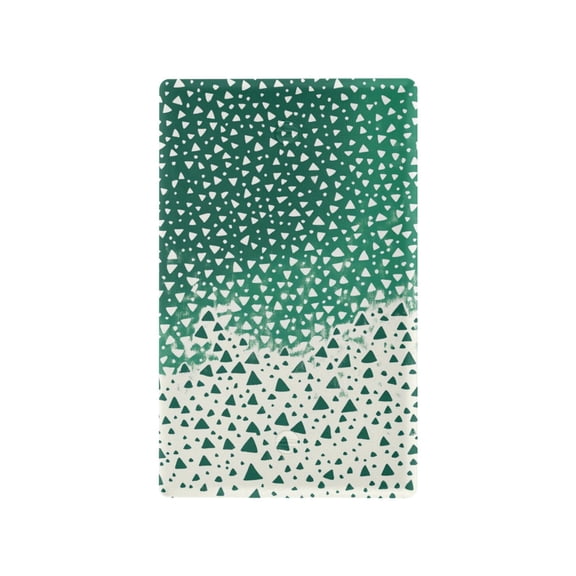 Yayeee Blank Wall Plate Cover 1-Gang 4.5"x2.7" Home Unused Decorative Outlet, Green and White Pattern