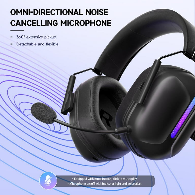 Tatybo Dual Mode Wireless Gaming Headset - 2.4GHz Dongle & Bluetooth 5.3, 7.1 Surround, 40Hr Battery, For PC/PS5/PS4 4 thumbnail image