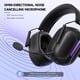 thumbnail image 3 of Ecomoment Auriculares Inalámbricos para Juegos, Auriculares para Juegos USB de 2,4 GHz con Micrófono Desmontable Compatible con PS5 PC Switch PC con Bluetooth 5.2, Cable de 3,5 Mm para Series Xbox, Luz USB, 40 H, Negro, 3 of 10