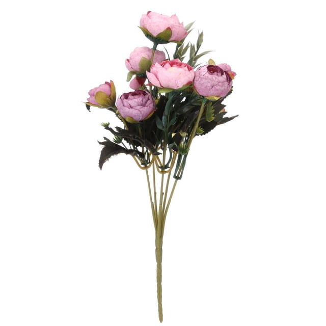 Wdftyju 9 peonías rosas de seda flores artificiales estilo europeo sala de estar decoración de la boda Wdftyju 3bu0ug8az2wm5lx3D03