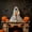 B, variant on Halloween Decorations 9in Ghost-Spooky Ghost Decor with Lights for Porch Home Outdoor Garden Yard Lawn Party Decor