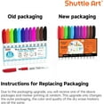 thumbnail image 2 of Wet Erase Markers, Shuttle Art 12 Colors Fine Tip Overhead Transparency Smudge-Free Markers, Workers for Laminated Calendars Whiteboard Schedule Glass,Wipe with Water, 2 of 7