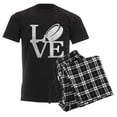 thumbnail image 6 of CafePress - Love Hockey Men's Dark Pajamas - Men's Dark Loose Fit Cotton Pajama Set, 6 of 7