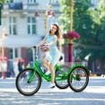 thumbnail image 4 of ABORON Adult Tricycle,3 Wheel Bike Adults,Three Wheels Cruiser Bike 16/20/24/26 inch Wheels,1/7 Speed,Cargo Basket,Multiple Colors, 4 of 9