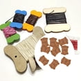 thumbnail image 4 of Tarjetas de Almacenamiento de Artesanía perfecl Bobinas de hilo de madera natural 68x53 mm, 4 of 8