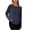 Dark Blue, variant on Fancifize Workout Tops for Women Cold Shoulder Long Sleeve Asymmetrical Hem Tshirts Casual Basic Tees Shirts
