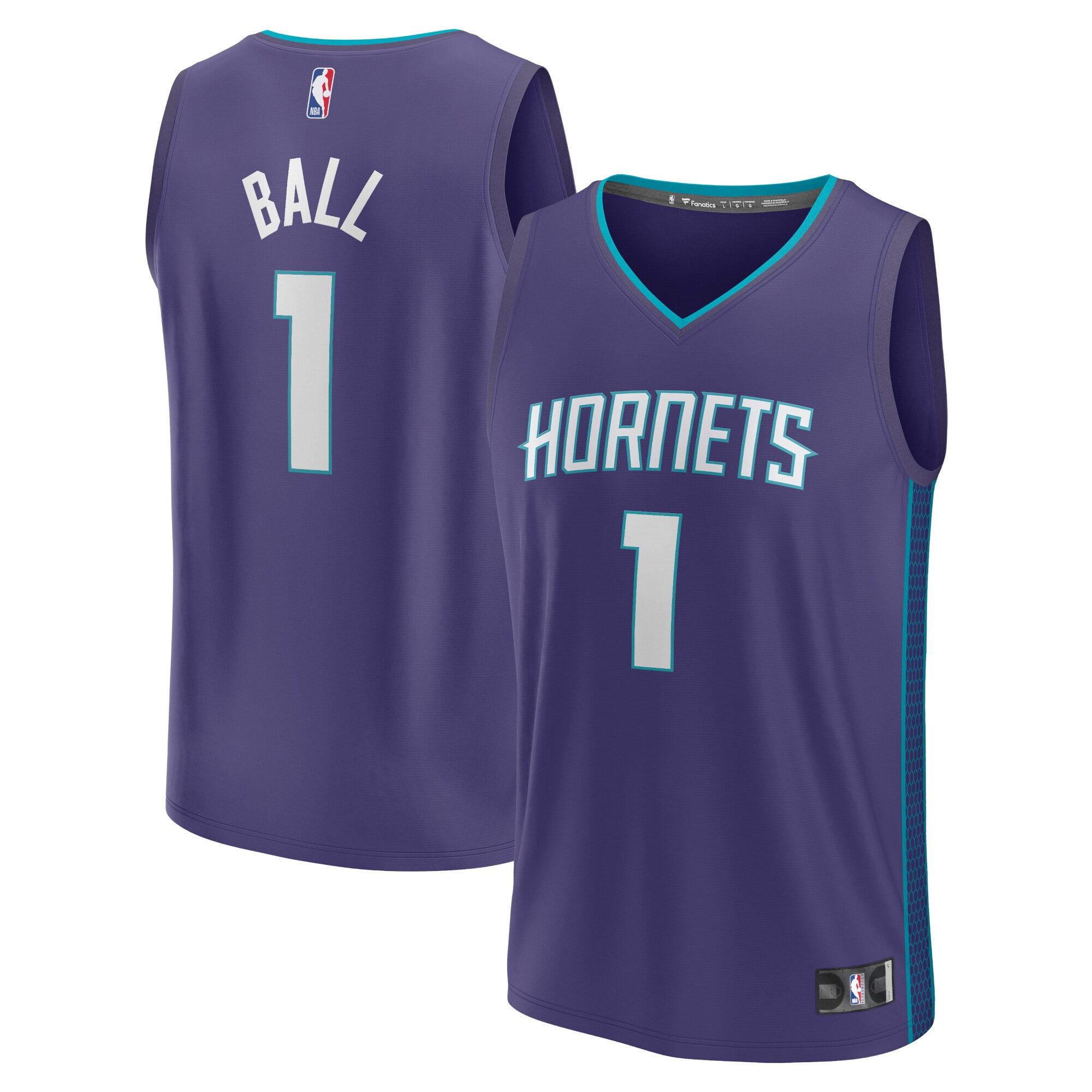 Men's Fanatics Branded LaMelo Ball Purple Charlotte Fast Break