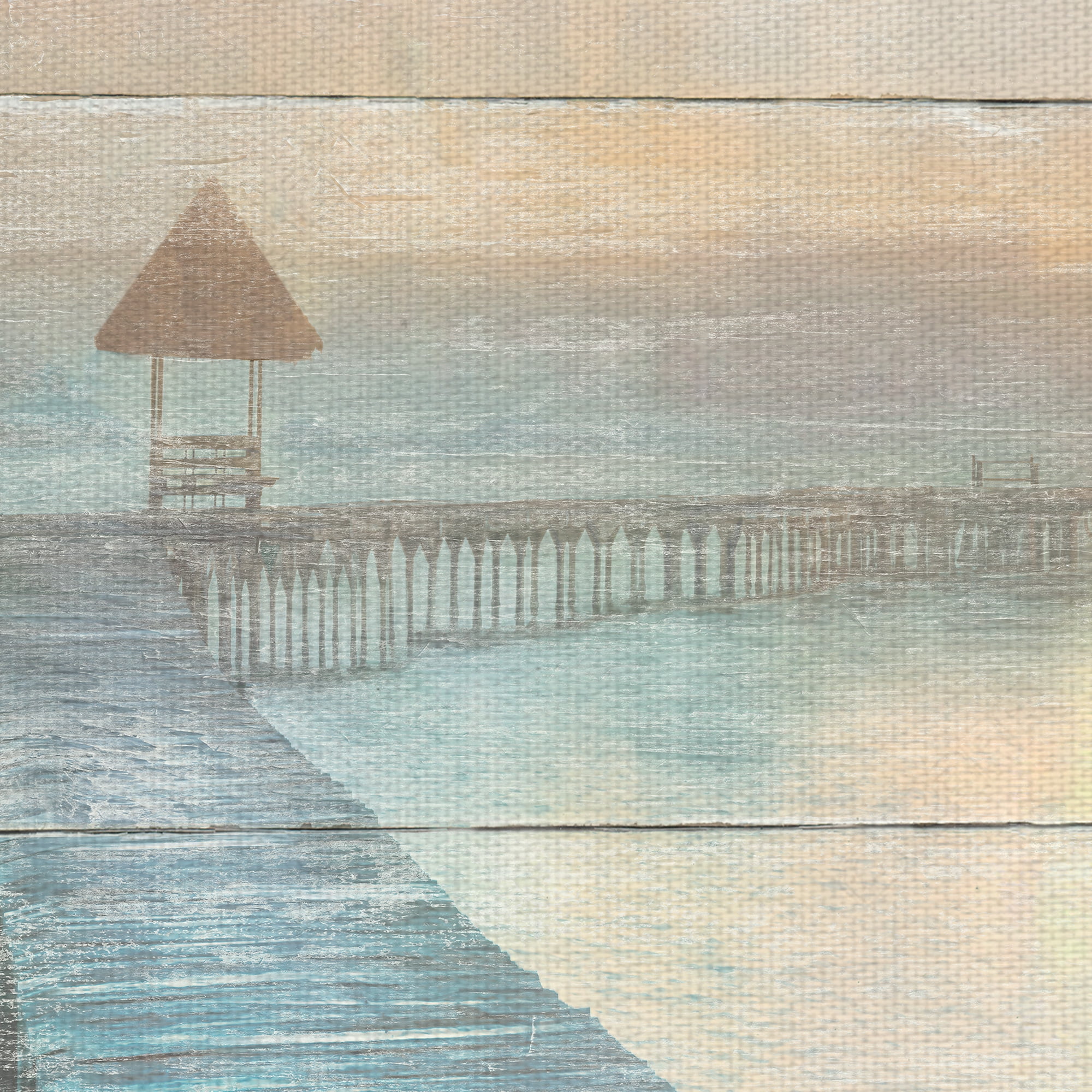 Masterpiece Art Gallery Gather at the Beach by Mike Calascibetta Canvas Art Print 30" x 40"