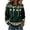 #03_Dark Green, variant on St Patricks Day Hoodie for Women Funny Shamrock Print Casual Cute Long Sleeve Sweatshirt Tops