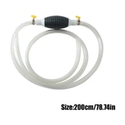 6.56 ft Multifunctional Liquid Siphon Pump, Large Diameter Manual Fluid Extractor for Gasoline, Motor Oil, Fuel, Diesel, Water, Fish Tank, Aquarium, Home Use