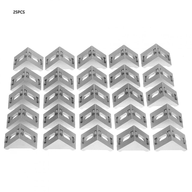 Oubit Support d'Angle en Aluminium, 25 Pcs 3030 Aluminium L Support en L Durabilité Améliorée