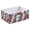 Red Blue Houses, variant on Fabric Open Basket Bins Foldable Storage Basket 2 Sizes Available Purple Glass with Lavender Oil