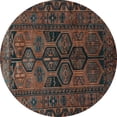 thumbnail image 1 of Ahgly Company Indoor Round Persian Light Blue Traditional Area Rugs, 7' Round, 1 of 4