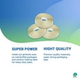 thumbnail image 4 of Clear Hotmelt Machine Tape, 1.9 Mil Industrial Roll, 4 Pack, 3 in x 1000 yd, 4 of 6