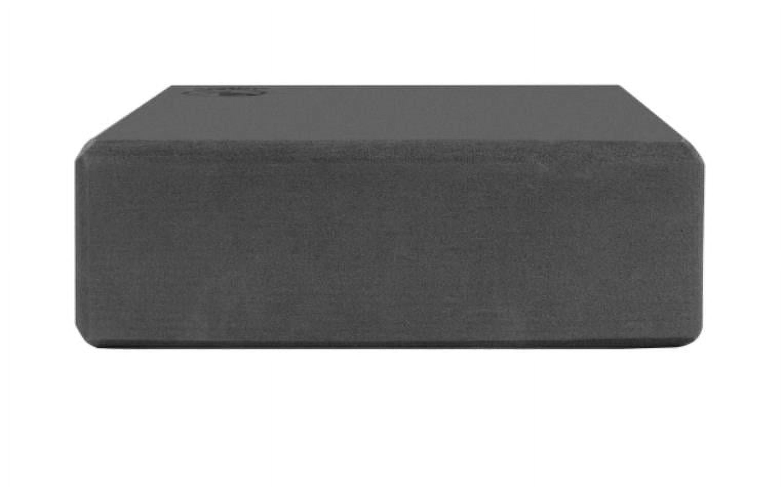 (2 pack) Athletic Works Yoga Block 9 in. x 6 in. x 3 in. EVA Foam, Dark Gray Color. Supportive & Lightweight